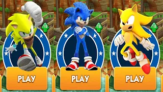 Sonic Dash - MOVIE SONIC vs SUPER SONIC BOOM vs SUPER YELLOW SONIC Run Android gameplay