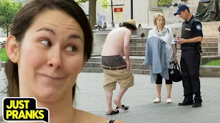 Wanted Man Prank: Cop Misses the Obvious! 😂 | Just Pranks