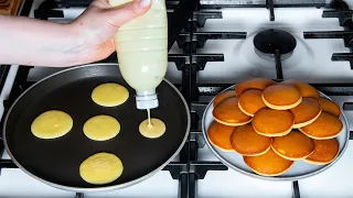 Американские блины, с помощью пластиковой бутылки, для десерта на 10 баллов!