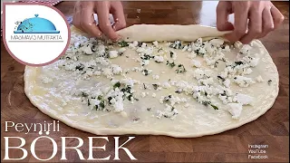 OKLAVASIZ 1 dk AÇTIM💢YİYENLER LEZZETİNE TADINA DOYAMADI💢ÇOK HAFİF KAT KAT PEYNİRLİ  BÖREK *