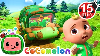 Wheels On The Dirty Bus | CoComelon 🍉 | Nursery Rhymes For Kids