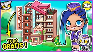 🏨 Construyendo un HOTEL COMPLETO GRATIS en el Mundo Avatar! 🚀  Recepción, Cafetería y Habitaciones 🛌