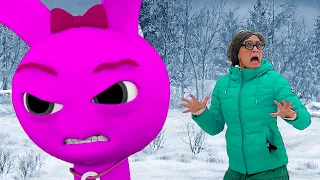 Super Granny & Pinki Incredibox Sprunki VS Thief in real life Animation