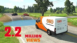 Cars vs Huge Potholes – Cars vs Potholes - Car vs water pool - BeamNG.Drive