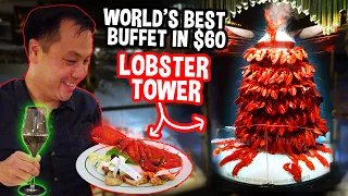 World's Best Buffet in France! Champagne, Caviar, Lobster Tower & More!