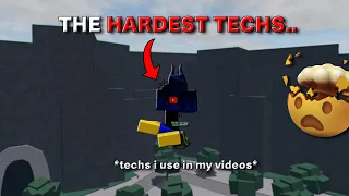 The HARDEST TECHS For EVERY CHARACTER In The Strongest Battlegrounds (200K SUBS SPECIAL 🤯🎉)