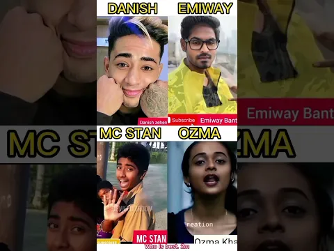Danish,Emiway,Mc Stan,Ozma Khan life journey #mcstan #danishzehen#emiwaybantai #ozma #shorts #viral