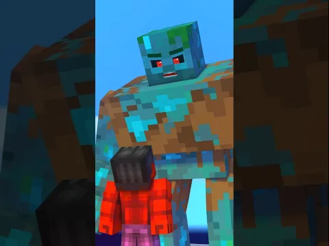 Can Steve Defeat Mutant Drowned? - Funny Animation