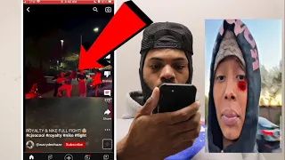 Cjsocool baby mom royalty gets knocked out by Nike! (Full fight)