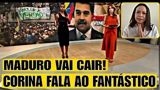 MADUR0 VAI CAIR! CORINA MACHADO FALA AO FANTÁSTICO DA QUEDA E PRISÃO DO D1TAD0R da VENEZUELA! VÍDEO
