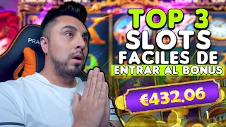 Top 3 SLOTS mas fáciles de entrar al bonus | PKM