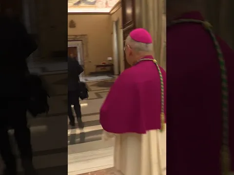 Cardinals Farrell and Parolin seal the doors to late Pope Francis' apartments