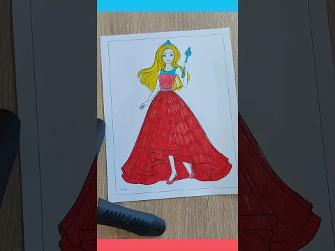 Barbie 💃 #barbie #barbiegirl #barbiedoll #coloring #colors
