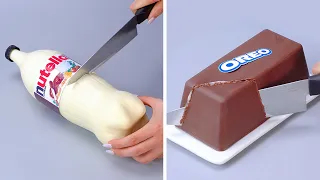 Fancy OREO and NUTELLA Cake Decorating Ideas | Perfect Chocolate Cake Decorating Tutorials