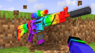 Minecraft, But Every Block Drops GUNS