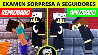 Hice un examen sorpresa a mis seguidores en minecraft y reprobé al peor alumno