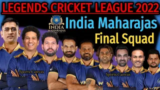 Legends Cricket League 2022 | India Maharajas Final Squad | Schedule & India Legends Squad