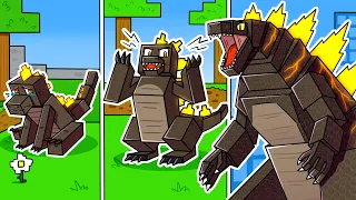 I Survived 100 DAYS as GODZILLA in HARDCORE Minecraft!