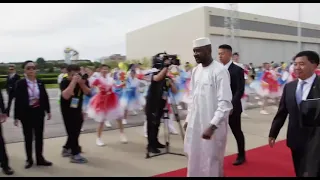 Arrivée du Président de la Transition à Beijing pour le Sommet Sino-Africain