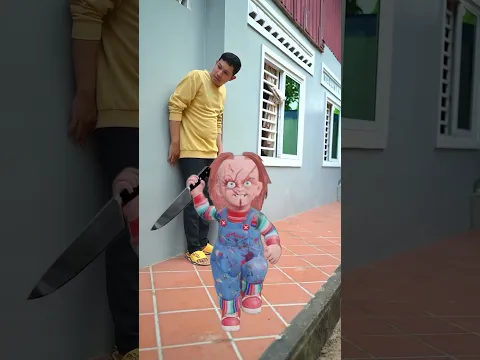 Chucky doll tries to play with me #shorts