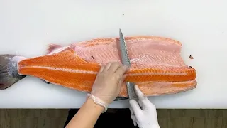 Delicious salmon processing process