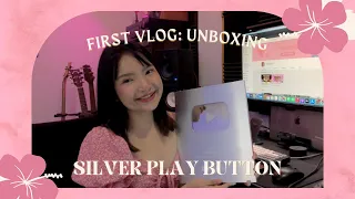 unboxing silver play button!!