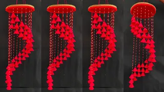 Beautiful Paper Jhumar Making Ideas/Paper Craft For Home Decoration/Jhumar Crafts/DIY Ideas ||