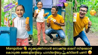 Mangobar🥭 ഒറ്റക്കുത്തിന്നാൻ നോക്കിയ മാമന് സിയമോൾ കൊടുത്ത മഞ്ഞളിന്റെയും പാമ്പിന്റെയും🐍കിടിലൻ പണി 😝