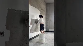 How to Prepare Tiles Wall ,​ Wall paint​ Fast & Beauty part 4084
