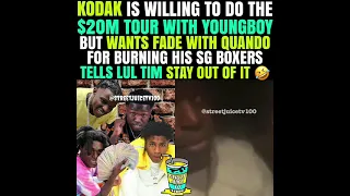 Kodak Tells Lul Tim He Wants Fair Fade With Quando Rondo To Do $20M Tour With Youngboy