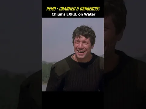 Chiun Runs on Water! | REMO Unarmed & Dangerous (1985) | Fred Ward, Wilford Brimley | #80smovies