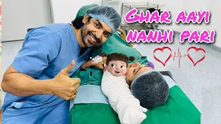 Birth of baby girl and hospital days and back home after 2 days. | HINDI | WITH ENGLISH SUBTITLES |