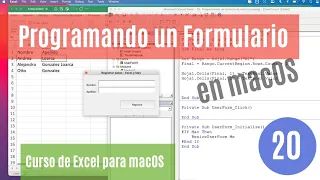CAP-20 | Programando un Formulario | Curso de Excel para macOS