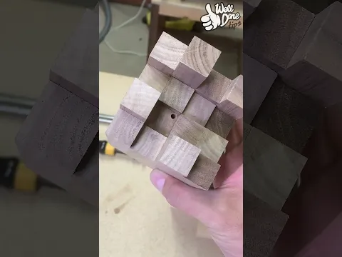 Minecraft style wooden epoxy lamp #shorts