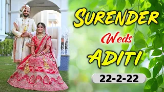 Live Marriage Reception :: Surender Weds Aditi :: 22-2-22