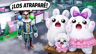 Construimos una BASE para HUIR del PAYASO ATERRADOR y esto PASÓ 😰😭