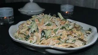 САЛАТ❤️МИНИСТЕРСКИЙ😍ОЧЕНЬ ЛЁГКИЙ И ВКУСНЫЙ