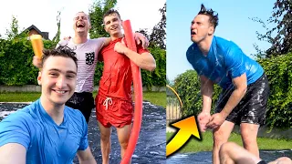 ZROBILIŚMY WIELKĄ ŚLIZGAWKĘ w OGRODZIE!😍