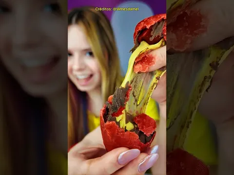 ELA fez um MORANGO do AMOR de SLIME! 🍓