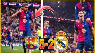 BARÇA 5-2 REAL MADRID ! DÉMONSTRATION ! LAMINE YAMAL ET RAPHINHA MASTERCLASS ! MANITA !