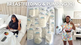 Breastfeeding Pumping 101 I Increase Milk Supply I Must Haves I Schedule I 2nd Time Mom...