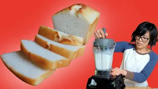 Turn RICE Into Fluffy BREAD In 1 Hour | Flour-less Blender Rice Bread