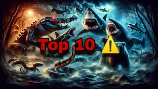 Top 10 Los Animales Más PELIGROSOS del MUNDO. ⚠️☣️❗