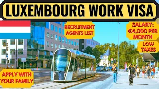 Luxembourg Country Work Visa 2025 | Luxembourg Jobs | Europe | Moving to Europe | Dream Canada