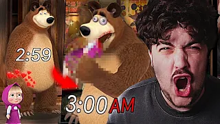 LA APP DE MASHA Y EL OSO CAMBIA A LAS 3:00 AM 🤮💀 *no esperaba esto*