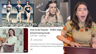 Reacting to 1940s Beauty Advice Guides... (is this good advice?)