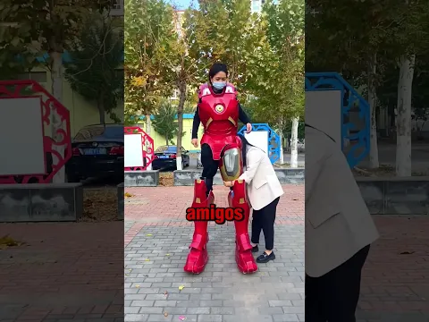 Esta chica convertida en Ironman, es increíble ☺😯❤