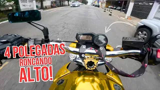 A VOLTA DA XJ6 24K SÓ O CANO 4 POLEGADAS! 😱 « ALN1001 »