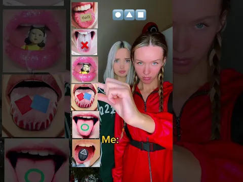Tongue Challenge 👅 Squid Game 🔼⏹️⏺️ season two 🦑 by Mimikliffi & Innkastar 🦋