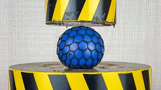 EXPERIMENT HYDRAULIC PRESS 100 TON vs Anti Stress Balls